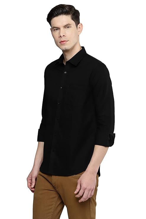 Allen Cooper Solid Shirts for Men – 100% Cotton Comfort Fit Casual and Formal Shirt – Breathable, Soft, Classic Style (Multiple Colors) - Image 2