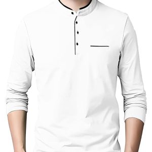 AUSK Men T-Shirt with Full Sleeve Cotton Blend Fabric