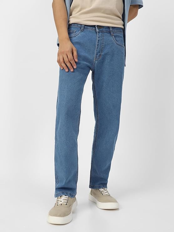 Urbano Fashion Men's Regular Fit Washed Jeans Stretchable - Image 2