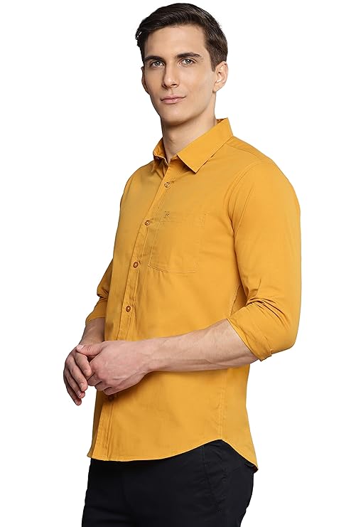 Allen Cooper Solid Shirts for Men – 100% Cotton Comfort Fit Casual and Formal Shirt – Breathable, Soft, Classic Style (Multiple Colors) - Image 5