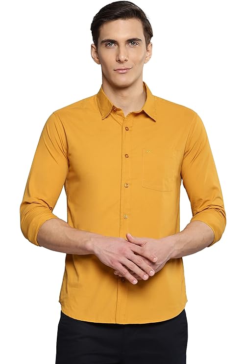 Allen Cooper Solid Shirts for Men – 100% Cotton Comfort Fit Casual and Formal Shirt – Breathable, Soft, Classic Style (Multiple Colors) - Image 4